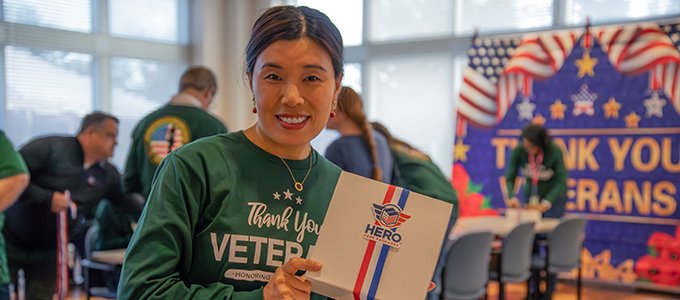Image of Grace employee celebrating Veteran's Day