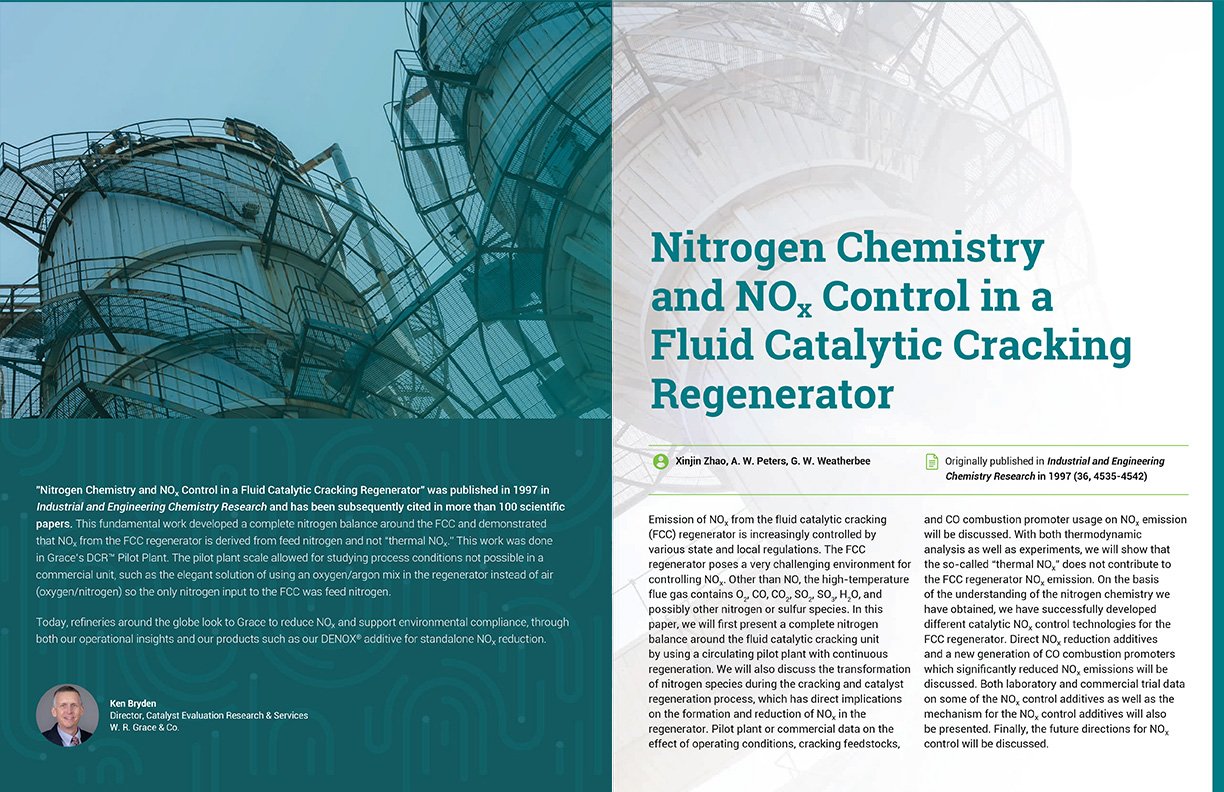 Image of Nitrogen Chemistry and NOx Control in a Fluid Catalytic Cracking Regenerator