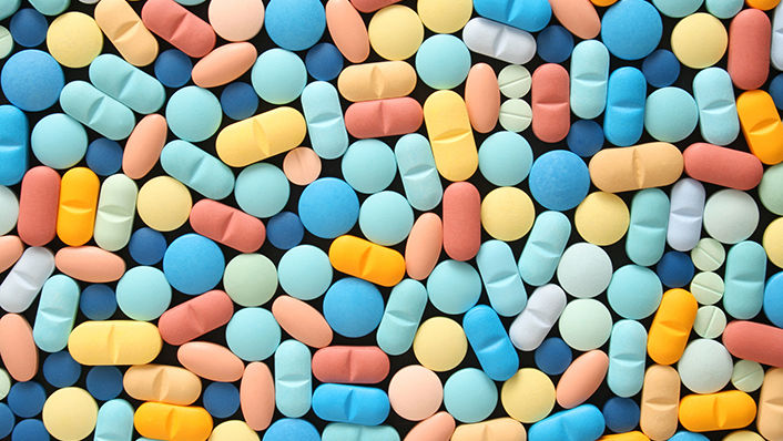 Image of different types of medication pills