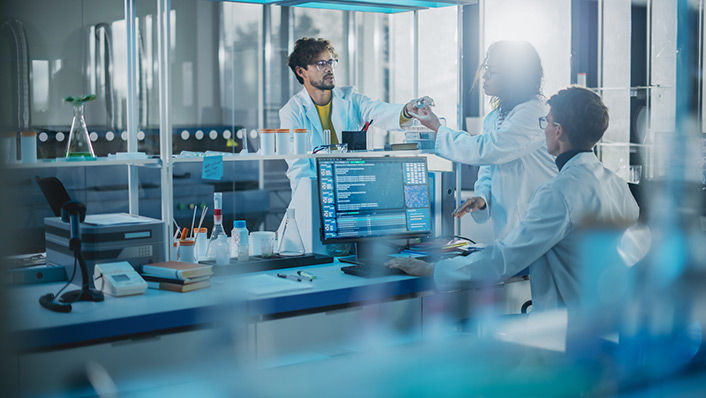 Image of medical research team